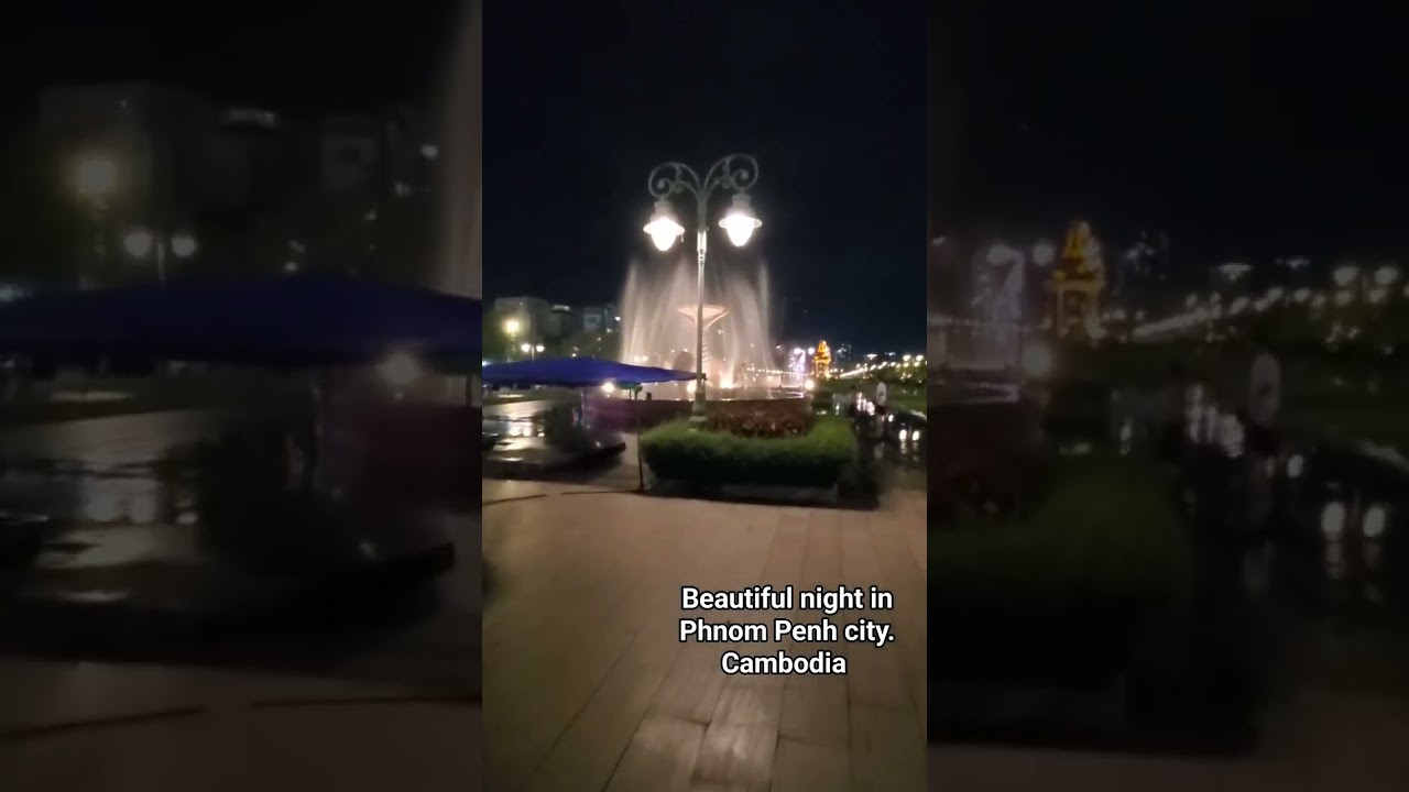 Beautiful night in Phnom Penh city. Cambodia  