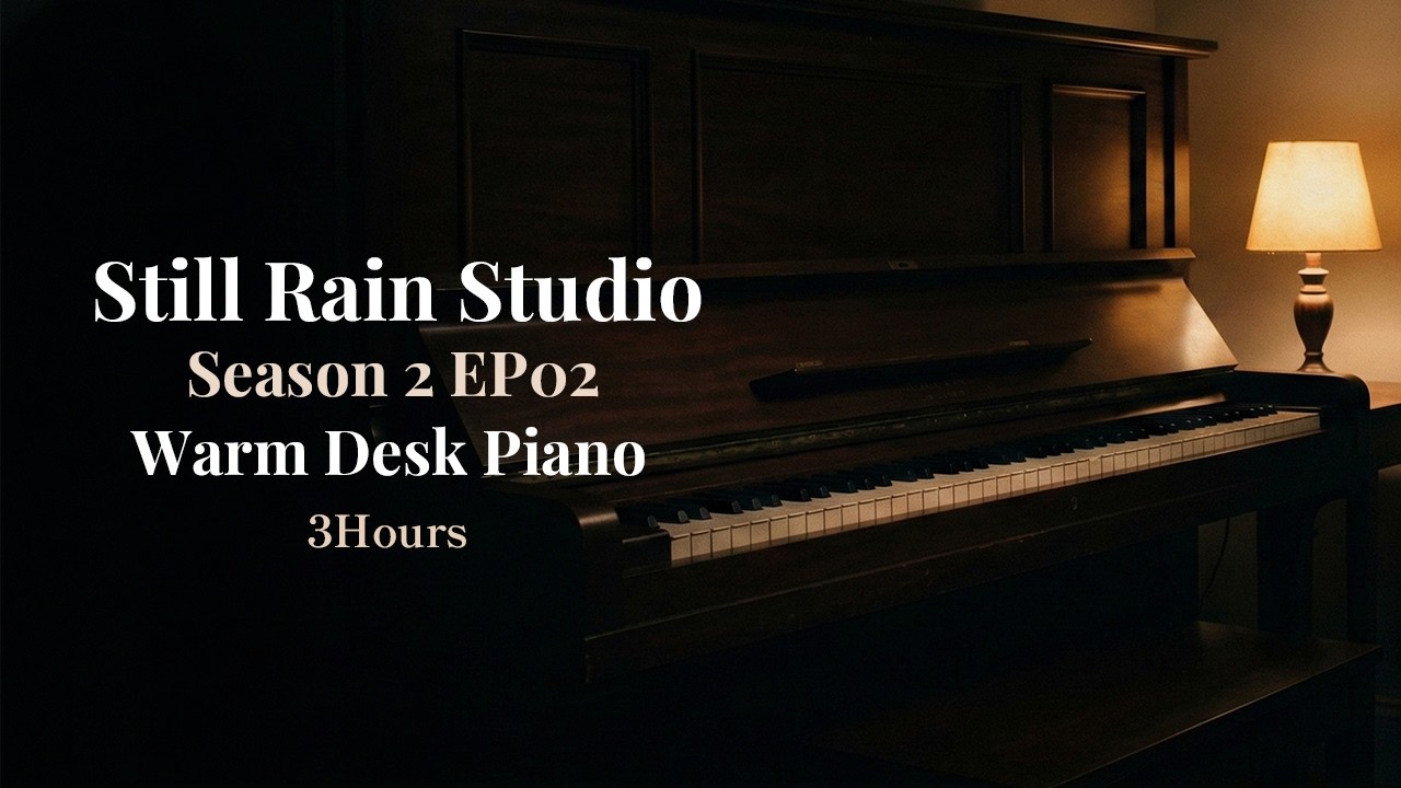 Still Rain Studio — Season 2 EP02 | Warm Desk Piano — Calm Night Study Solo