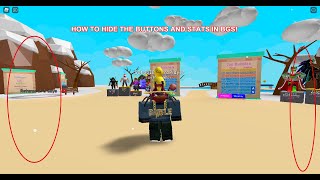 How to hide your coins, bubbles and buttons in bgs!