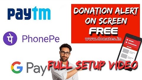 How to Add  PayTM GPay PhonePe BHIM UPI donation alert on live stream free setup video