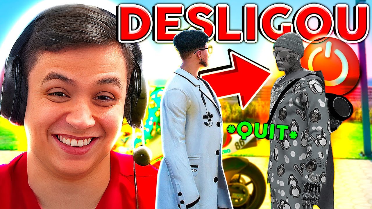 DESLIGANDO o COMPUTADOR dos JOGADORES no GTA RP 😂 (Paulinho o LOKO)