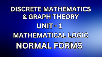 DM – Normal forms @JayaMathsAcademy #discretemathematics #discretemaths #normalform #btechmaths