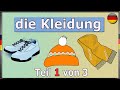 Clothes in German – Casual Clothes (with subtitles). Part 1 of 3