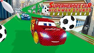 Superheroes Car Highway Stunts Challenges screenshot 4