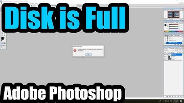 ✅ Photoshop 7 Save Error FIX (.PSD) — “Could not save as PSD because the disk is full” Solution