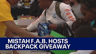 Mistah F.A.B. host backpack giveaway for students Oakland | KTVU