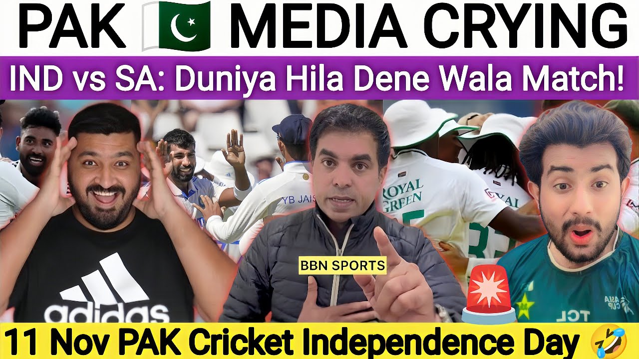 PAK Media Crying 😭 | IND vs SA Thriller Match | Duniya Hila Dene Wala Game!