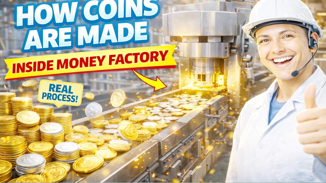 How Coins Are Made in Factory | Inside Coin Manufacturing Process - YouTube