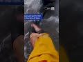 Heart-stopping rescue off Porthcawl, Wales. A surfer pulled from the sea just in time!