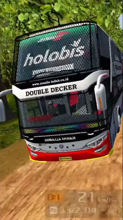 bus rosalia indah holobis_double decker #shorts #shortvideo #gameplay #gaming #bussimulatorindonesia