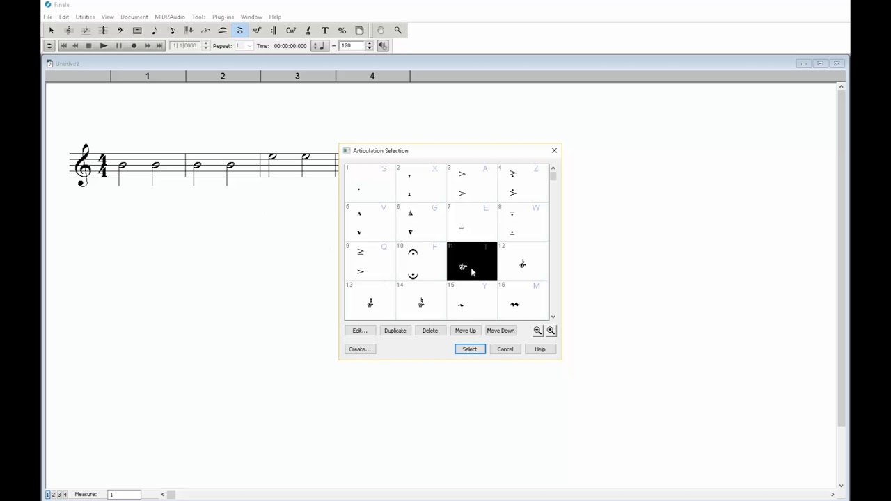 Finale Trill Articulation Demo YouTube