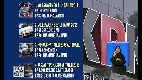 Inilah List Kendaraan Lelang Hasil Sitaan KPK dari Koruptor - BIS 20/09