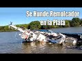 Remolcador se hunde en el canal de acceso al Puerto de la Plata. Los detalles del naufragio