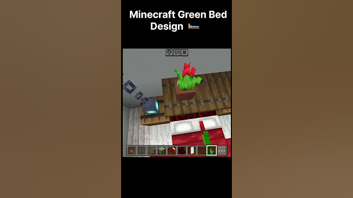 Minecraft Green Bed Design🛏100% | @justeditedbro @itsArrowMC  @GamerFleet