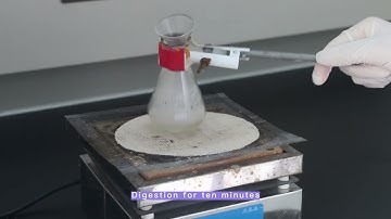 Dried plant total phosphorus nutrient detection operation demonstration video HM-GT3 (干植株全磷)