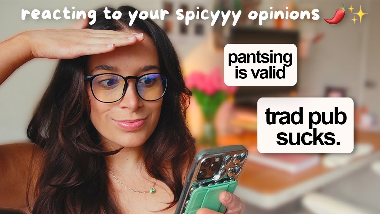 reacting to your writing hot takes 🌶️ publishing, pantsing vs plotting, trope marketing