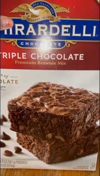garendelli brownie mix review || yummy brownie recipe #shorts #chocolate #yummy #brownie