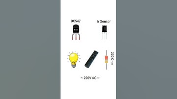 Simple IR Sensor Light Switch Using BC547  #electronic #diy #shorts