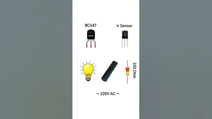 Simple IR Sensor Light Switch Using BC547  #electronic #diy #shorts