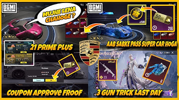 PORSCHE SUPER CAR SPIN BAST TRICK 🔥 CYBER WEEK PRIME PLUS BEST TRICK | LAST DAY SCAR-L CRATE OPENING