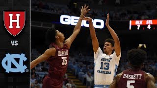 Harvard vs. North Carolina Basketball Highlights (2018-19)
