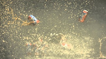 Slow Motion Soda Cans Exploding