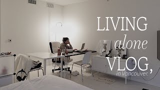 LIVING ALONE VLOG | home reset day, restocking, cleaning, and making quick and easy meals!