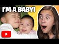 REACTING MY OLD BABY VIDEOS!!! JillianTubeHD Life Before YouTube!