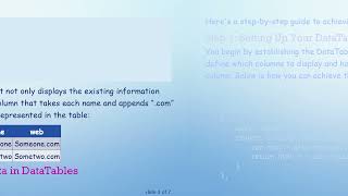 How to Create Custom Data Columns in DataTables from JSON Data