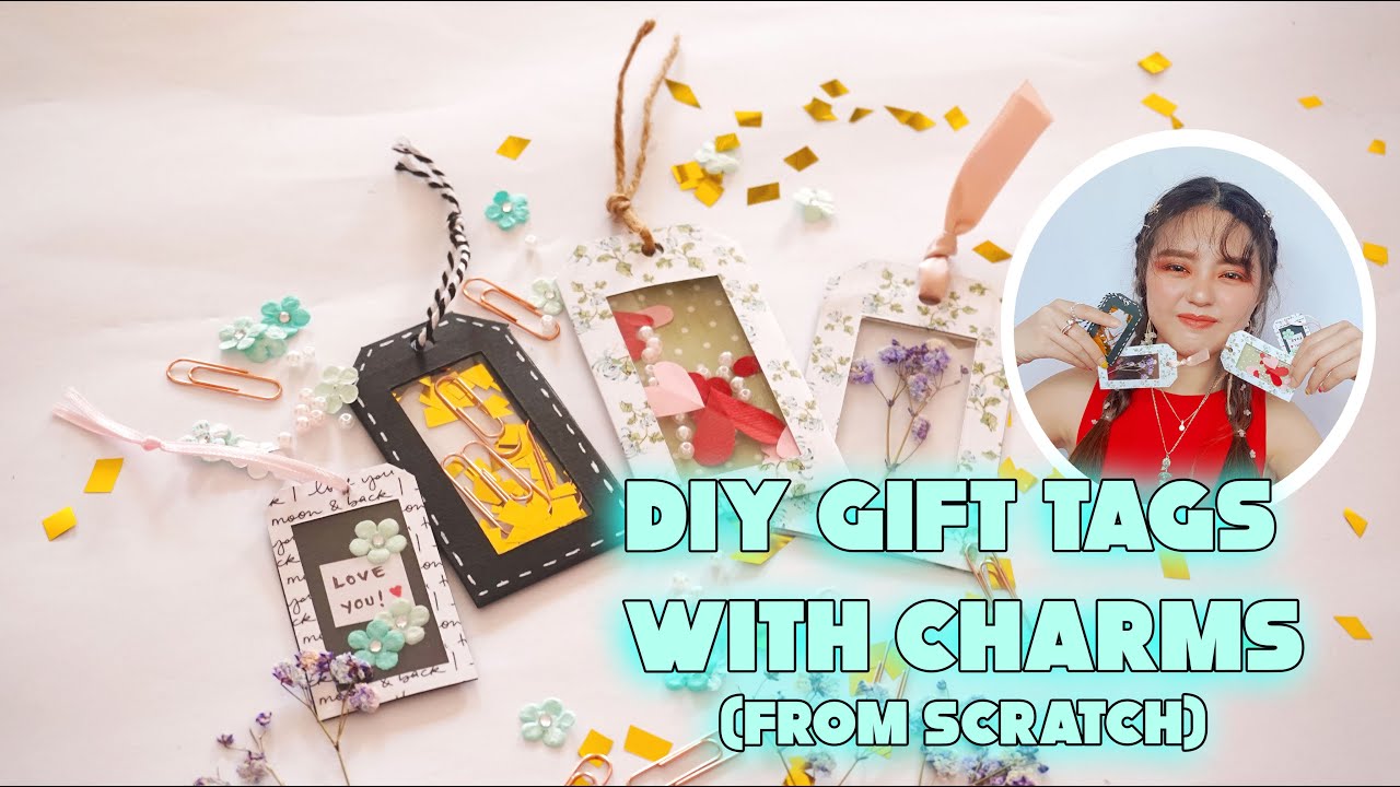 DIY Gift Tags with Charms - 4 Designs | Brasel Seng