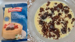 How To Make Simple Vanilla Custard کسٹرڈ Custurd Recipe