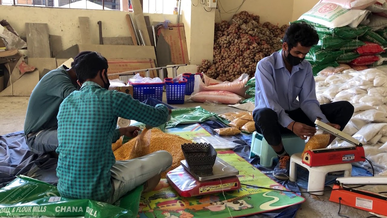 Charitnation Covid 19 Food Relief Packing, Village Rajpur Uttarakhand