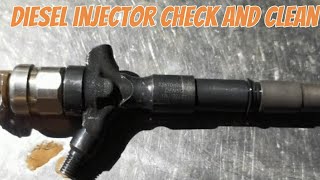 Common rail fuel injector checking and cleaning || repair of d4d injector