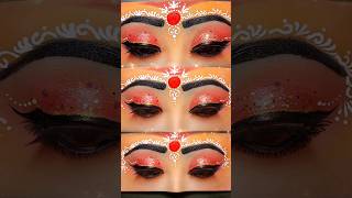 Maa Kushmanda Eye-Makeup full video on my channel ✨🪐 #makeupshorts #navdurgamakeup #devieyemakeup