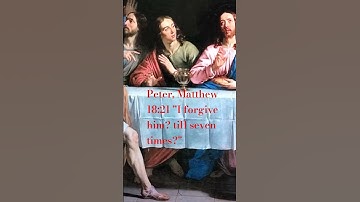 Thumbnail of Peter, Matthew 18:21 "I forgive him? till seven times?" #jesus #iam #bible #peter #love #forgiveness