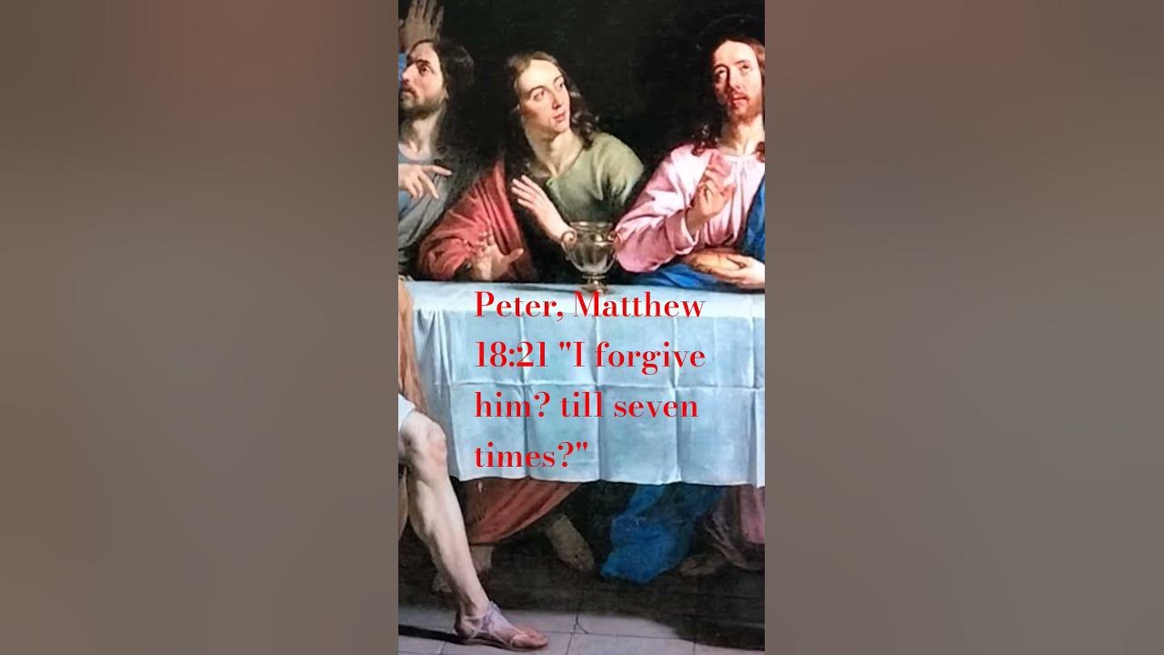 Peter, Matthew 18:21 "I forgive him? till seven times?" #jesus #iam #bible #peter #love #forgiveness