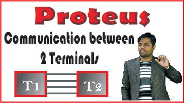 Serial Communication between two virtual terminals(UART) | UART proteus terminal | USART |  #abcrob