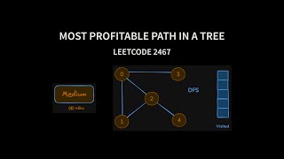 Most Profitable Path in a Tree - Leetcode 2467 | Using 2 DFS