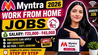 Myntra work from home Jobs 2026 || Part Time remote Jobs