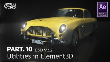 How to use  Utilities Option in Element 3D V2.2 | Part 10 | After Effects Hindi Tutorial