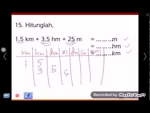 Perbandingan Matematiia Sd Kelas 6h Km Hm Dam M Dm Cm Mm Youtube