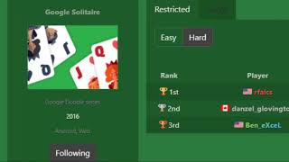 Google Solitaire - Hard Level #34 