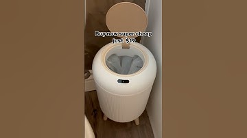 Upgrade your bathroom with this cute, smart trash can! #fok #bathroom