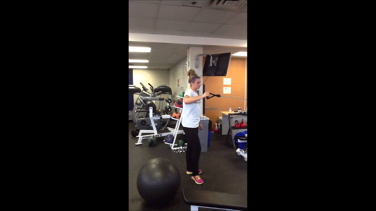Band shoulder int/ext rotation - YouTube