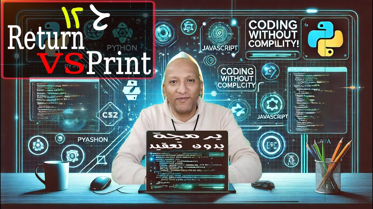 برمجة بدون تعقيد #12 Return VS Print - YouTube