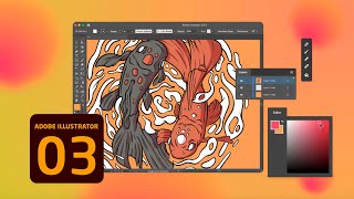 كورس أدوبي أليستريتور للمبتدئين || Adobe Illustrator‎ || المحاضرة الثالثة