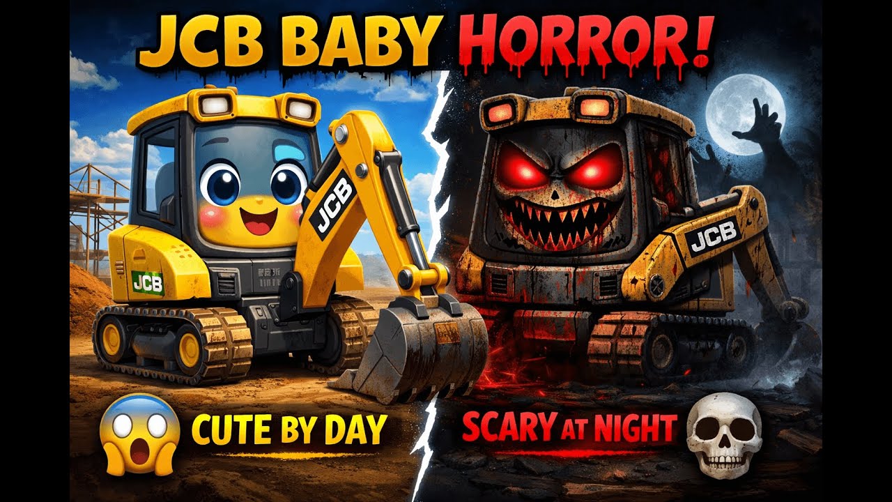 JCB Baby Horror Story – A Cute Construction Baby Turns Into Horror at Night