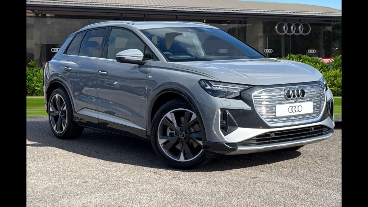 Brand New Audi Q4 e-tron 40 S line Auto 5dr 82kWh 4427 - YouTube