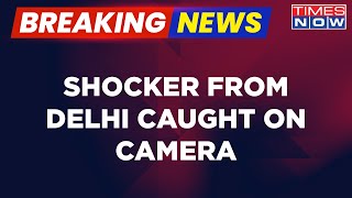 Breaking News | Shocker From Delhi Caught On Camera | Man Dragged On Car's Bonnet For 2-3Kms