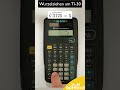 Wurzelziehen am TI 30 ECO RS